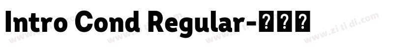 Intro Cond Regular字体转换 Intro Cond Regular字体转换
